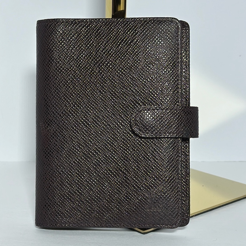 Authentic Louis Vuitton agenda in brown leather - project piece